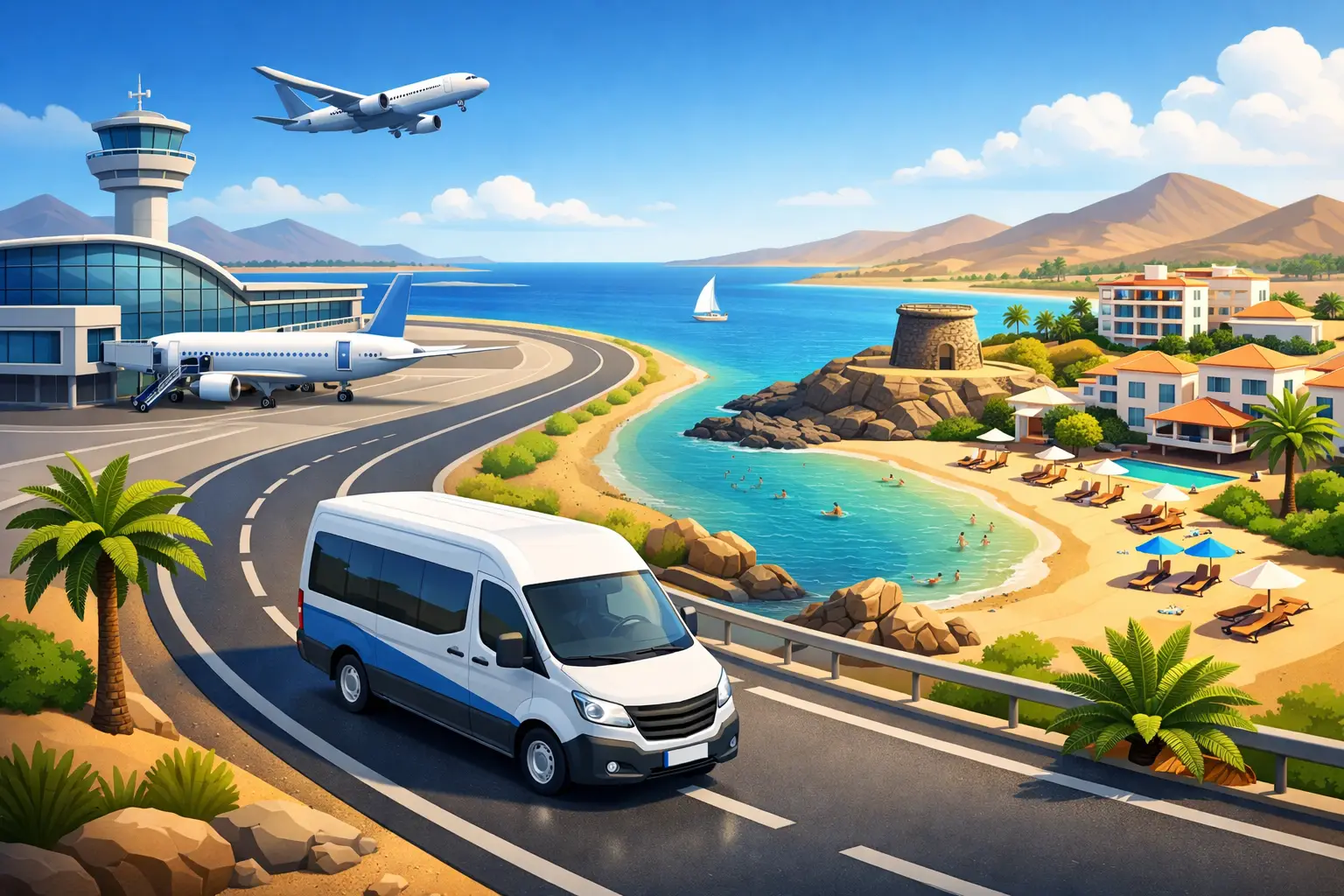 Fuerteventura Airport to Caleta de Fuste Transfer