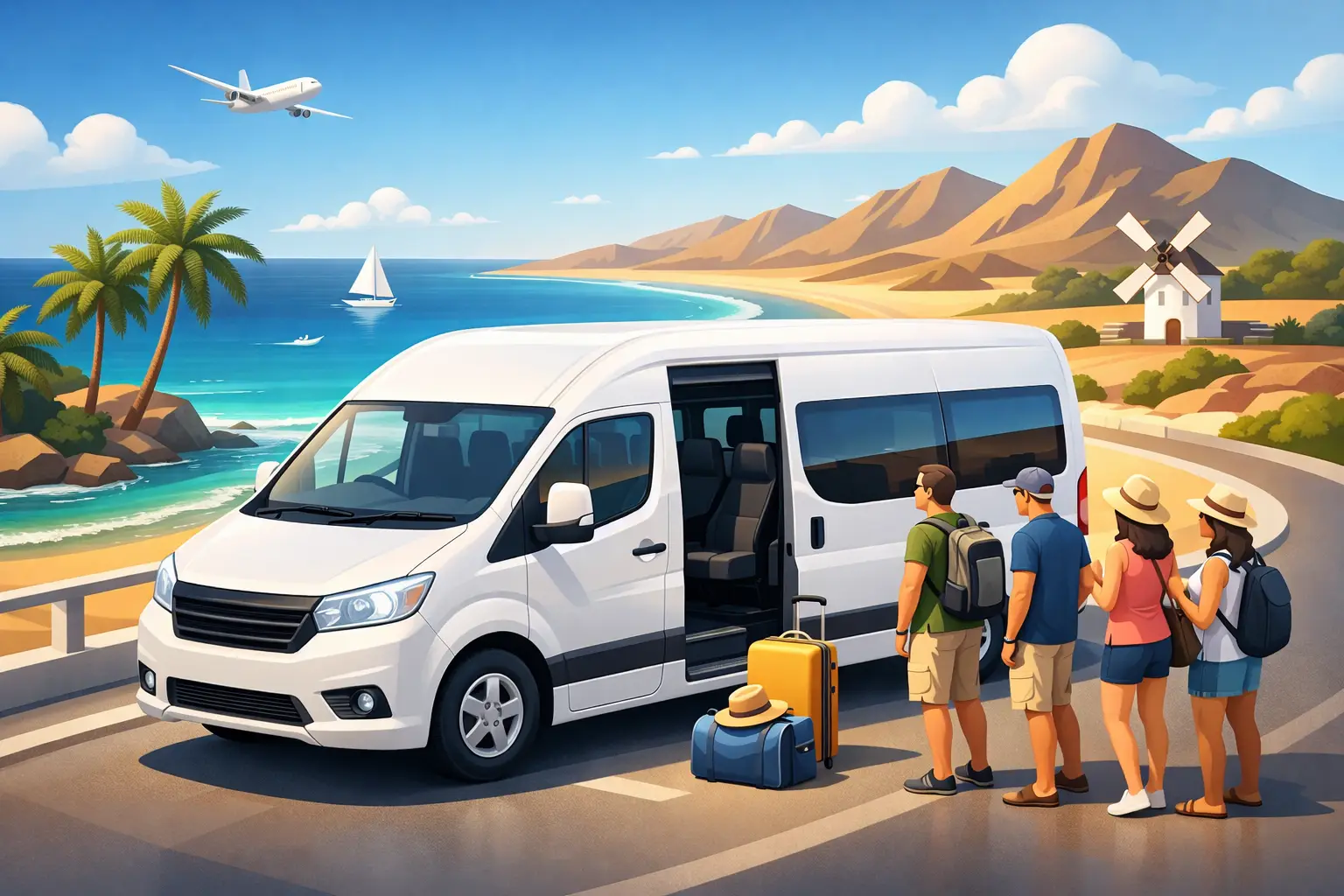 Minibus Transfer Fuerteventura for Small Groups