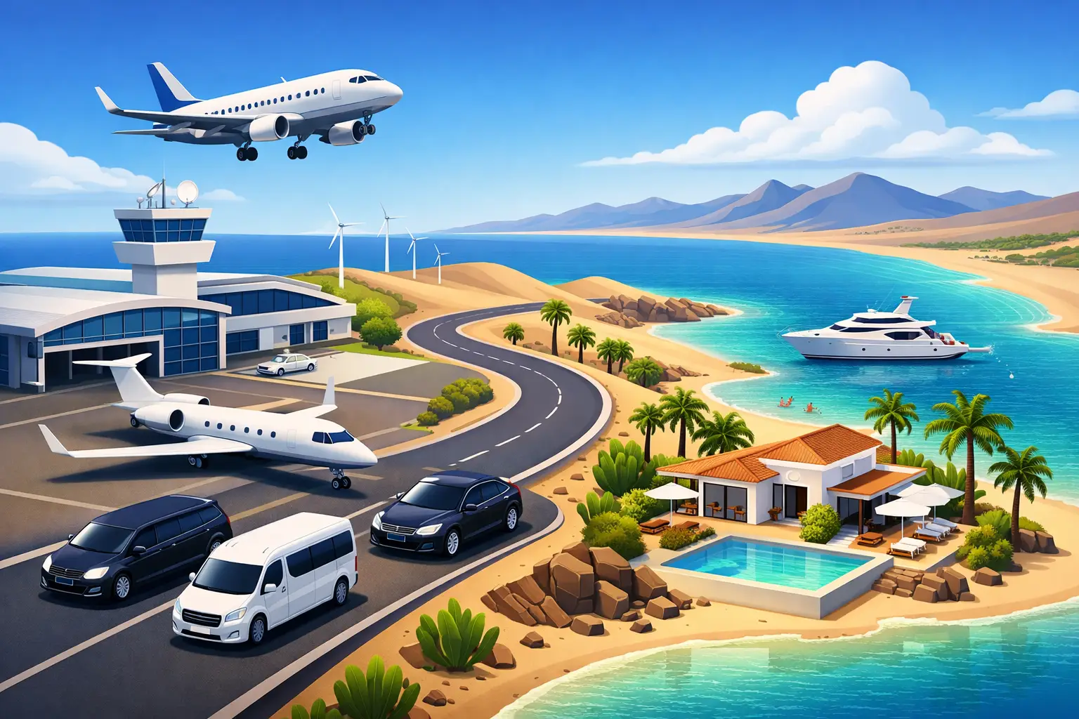 How to Reach Costa Calma Privately from FUE