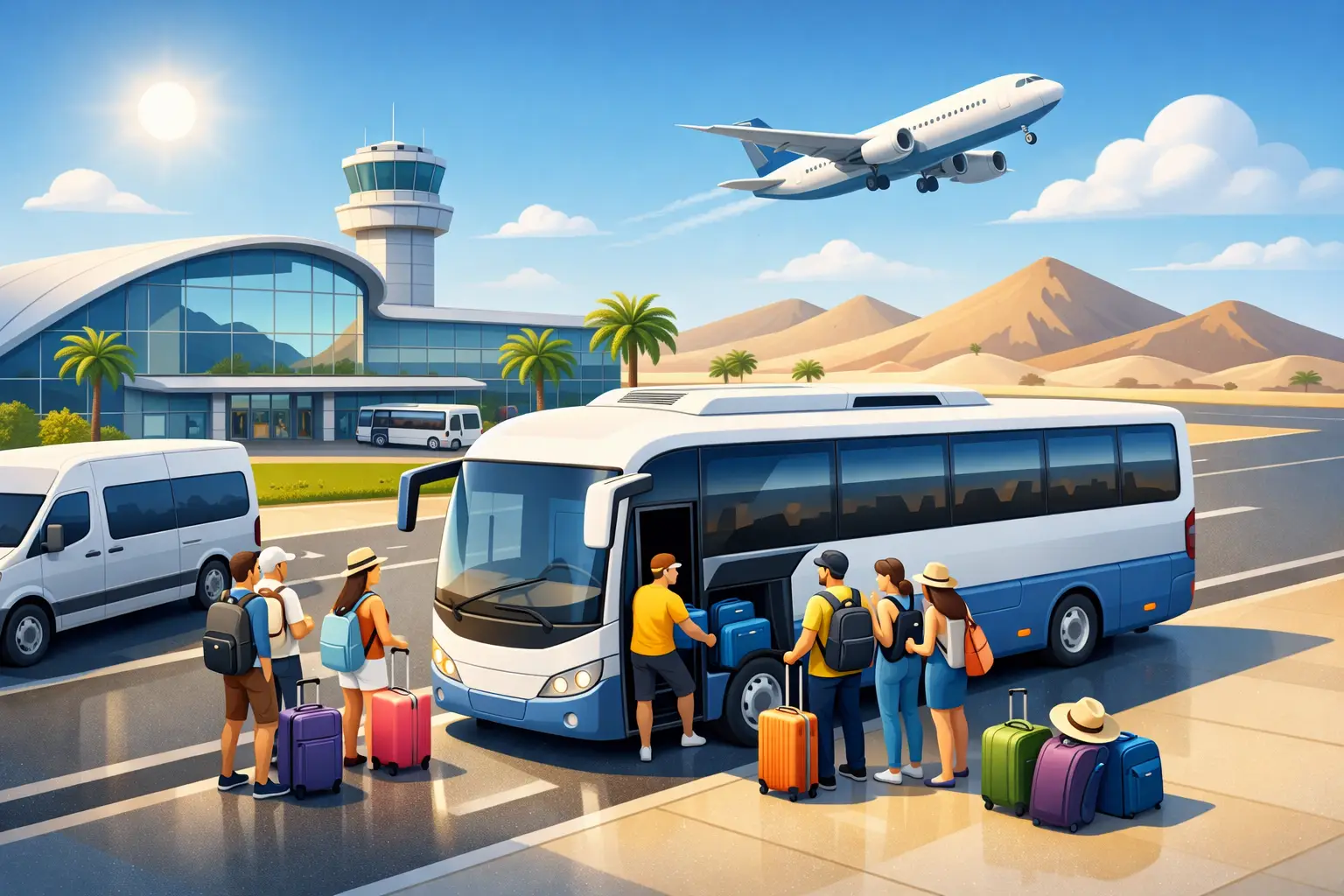 Organise Group Airport Transport in Fuerteventura