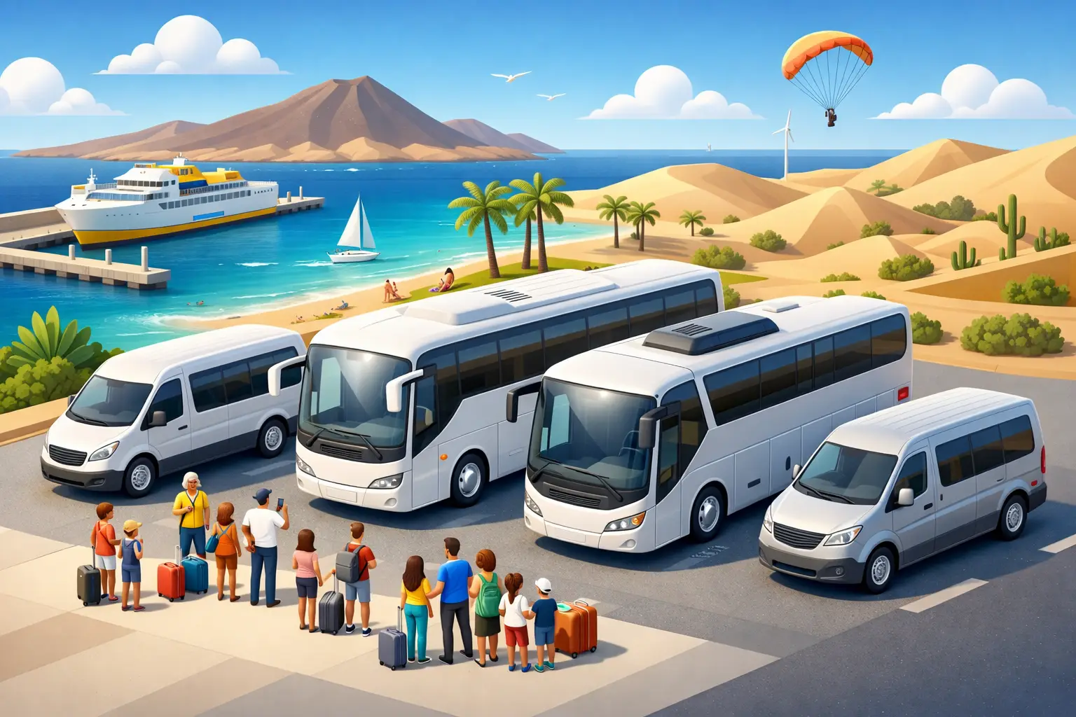 Best Transport for Large Groups in Fuerteventura